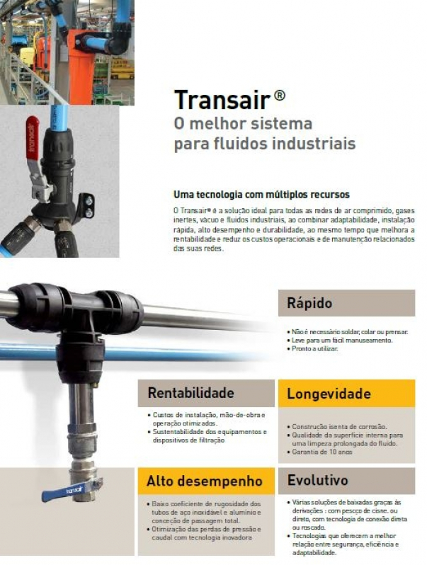 Comprar Tubulação em Alumínio Vantagens Conselheiro Lafaiete - Tubulação Transair em Alumínio