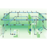 tubulação para ar comprimido em alumínio Casa Verde